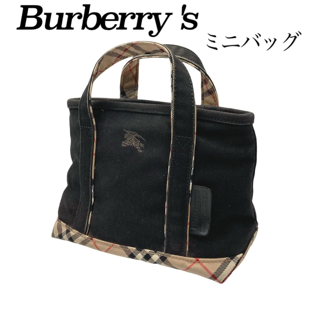 希少✤【BURBERRY'S/バーバリーズ】ミニ ハンドバッグ ノバチェック柄 希少✤【BURBERRY'S/バーバリーズ】ミニ ハンドバッグ ノバチェック柄