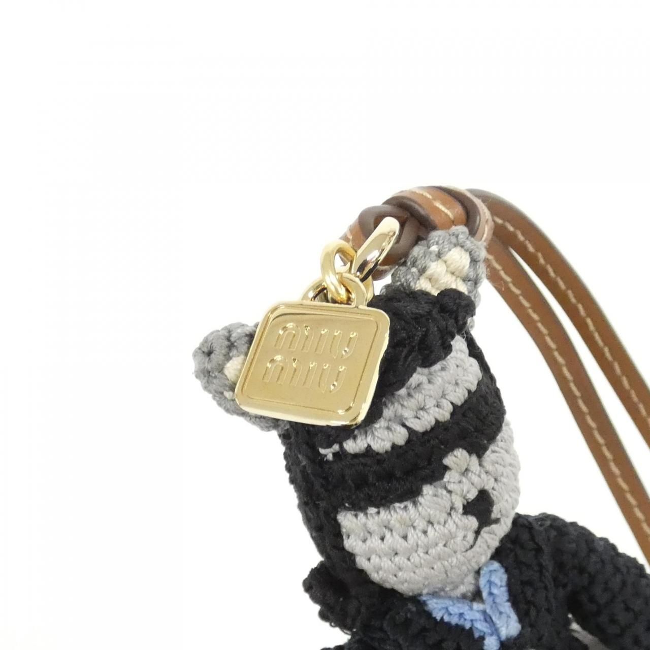  ミュウミュウ 5 TT 215 バッグチャーム キーホルダー キーリング 小物