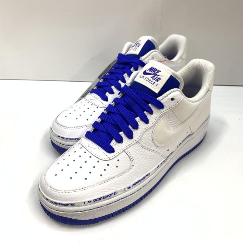 NIKE Uninterrupted AIR FORCE 1 White Lapis Blue 27 cm CQ 0494 100 ナイキ アンインターラプテッド 92
