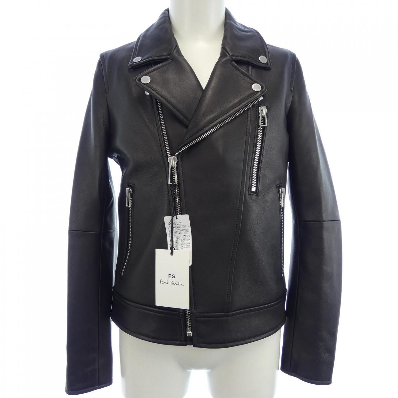 ☆*☆様 PS Paul Smith 羊革 シングルライダース 黒 ポールスミス PAUL SMITH ライダースジャケット シングル ラムレザー