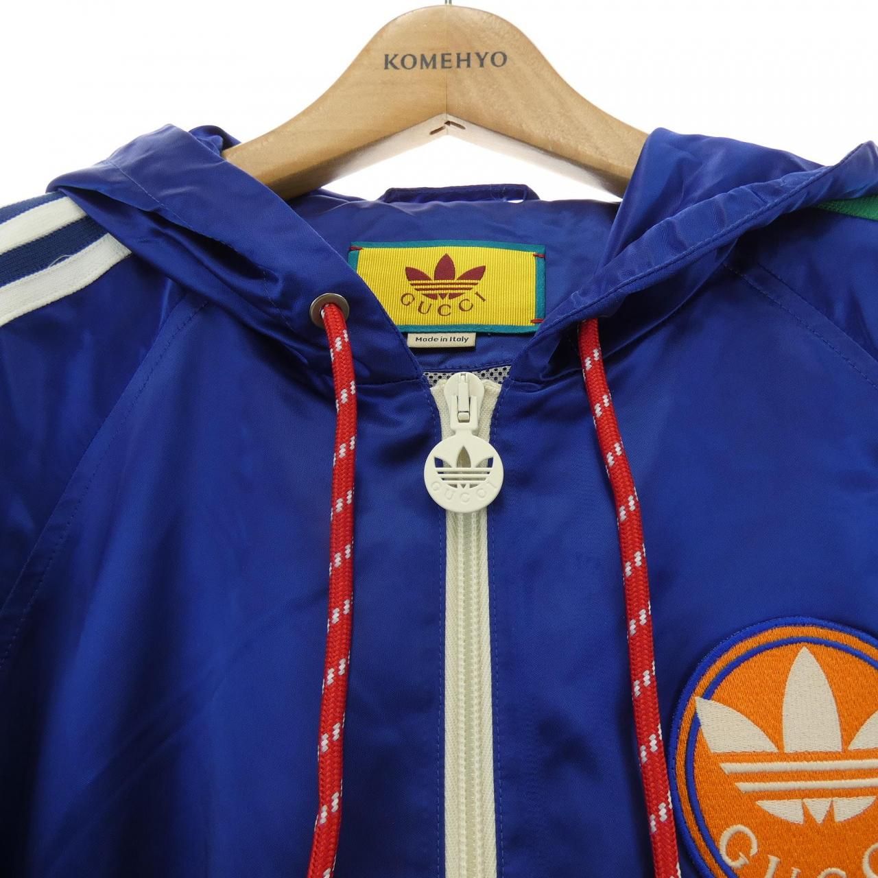 新品同様!!　GUCCI　ナイロンサテンジャケット GG リップストップ ナイロン リバーシブル ジャケット ・ブラック