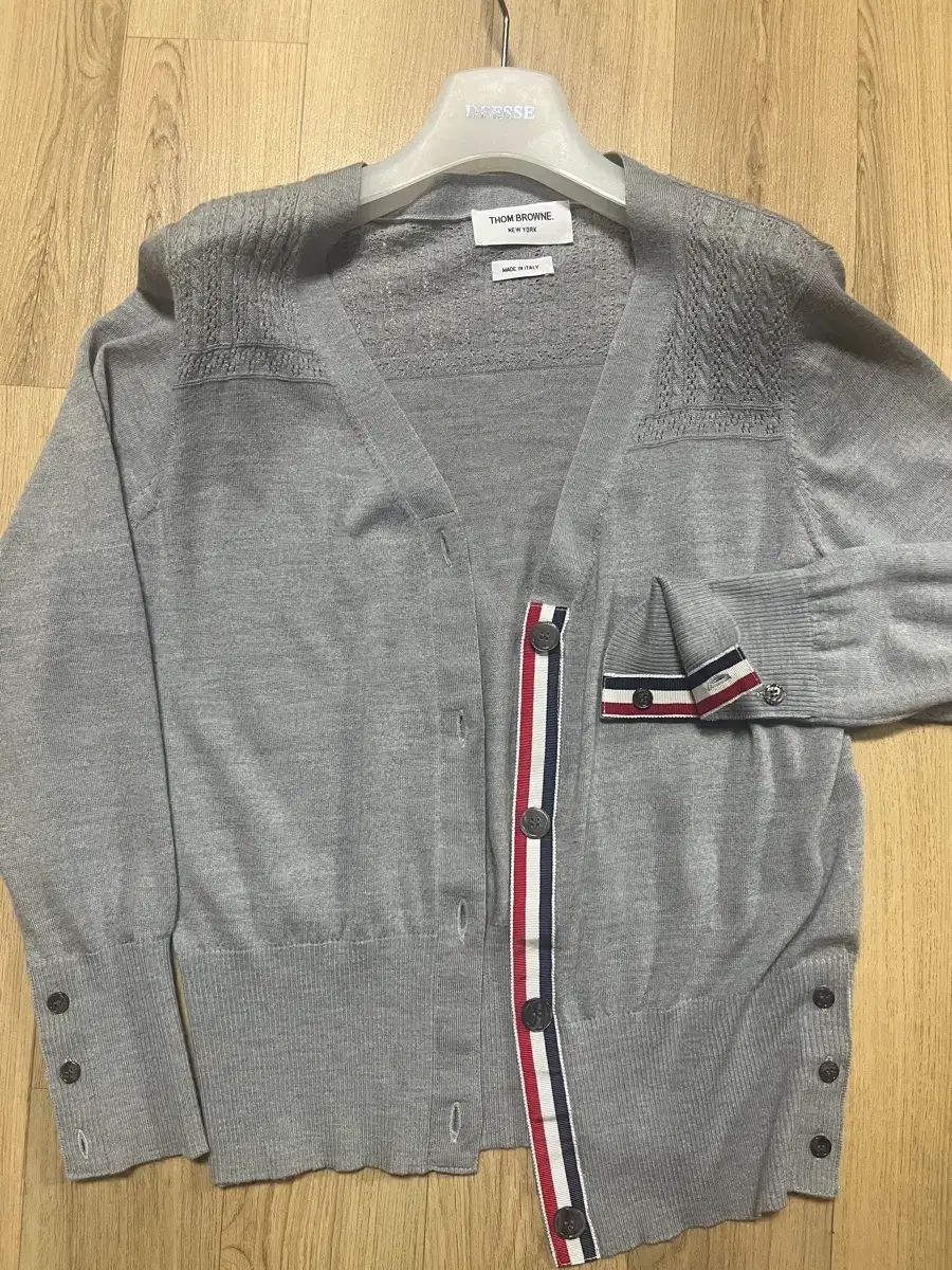 トム ブラウン レディース グレー カーディガン