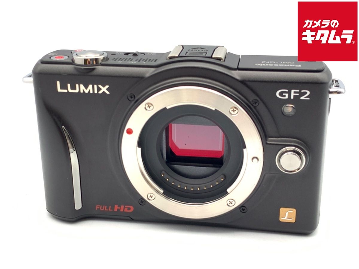 並品 パナソニック LUMIX DMC-GF 2-K ボディ ブラック
