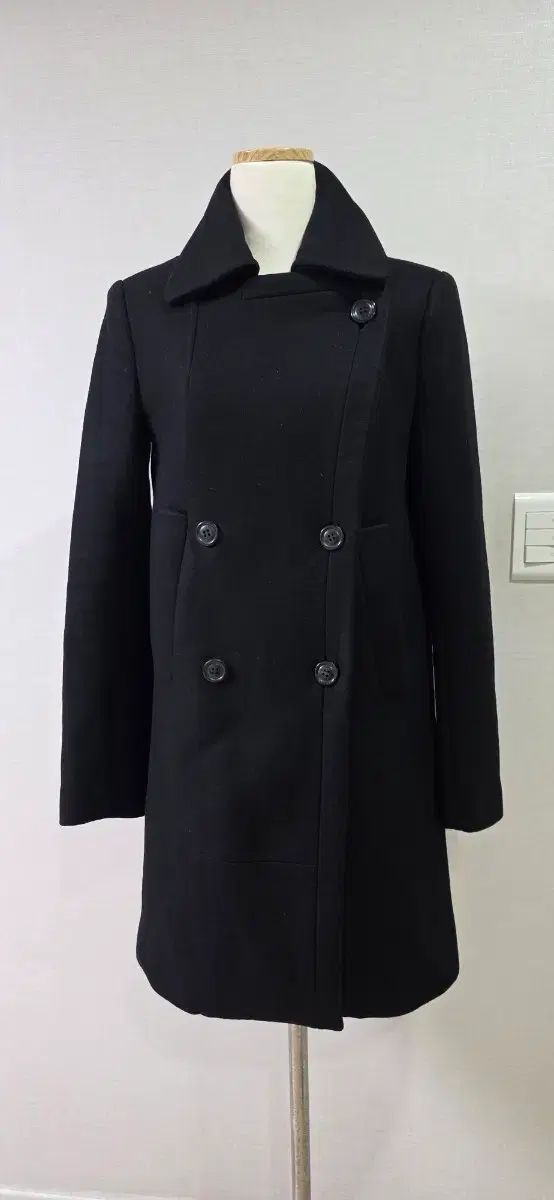 セオリー ブラック ダブルボタン コート