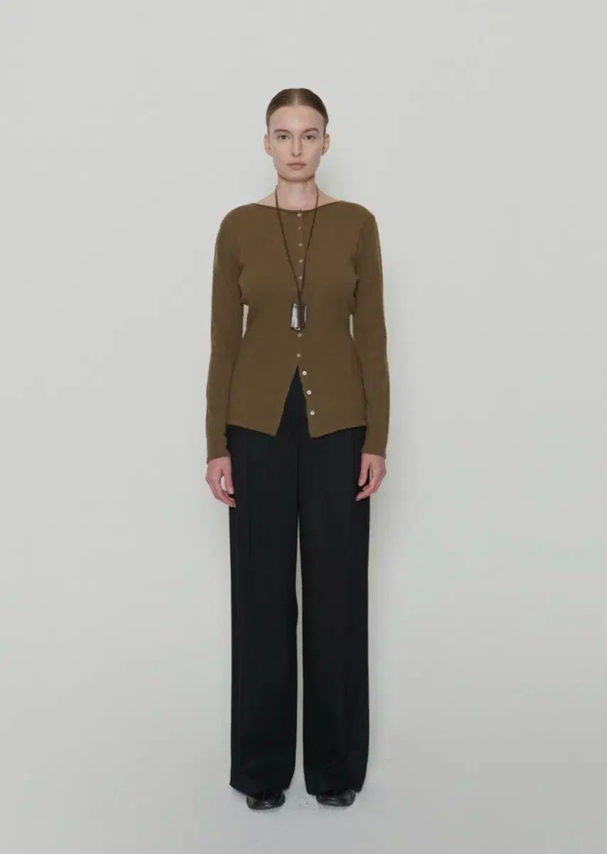 CHE チェ スリムアルパカカーディガンブラウン