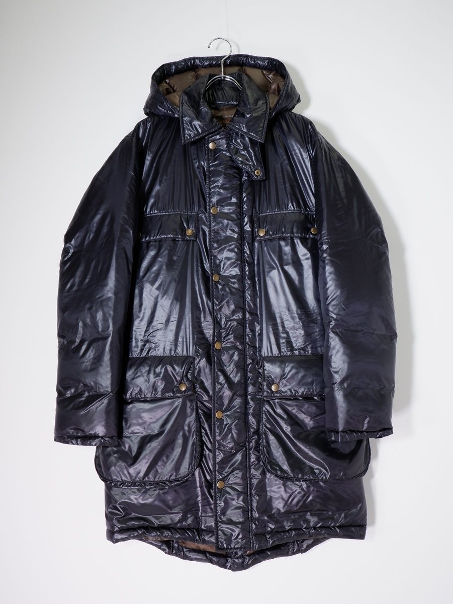 Paul Smith Collectionポールスミス コレクション 日本製 シャイニーナイロン フーデッドミリタリーダウンコート L