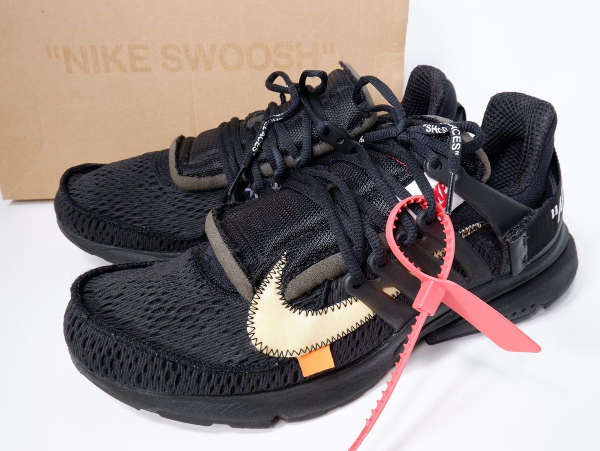 NIKEナイキ Off White Air Presto Black THE 10オフホワイト エアプレストAA 3830 002 US 12 30 cm