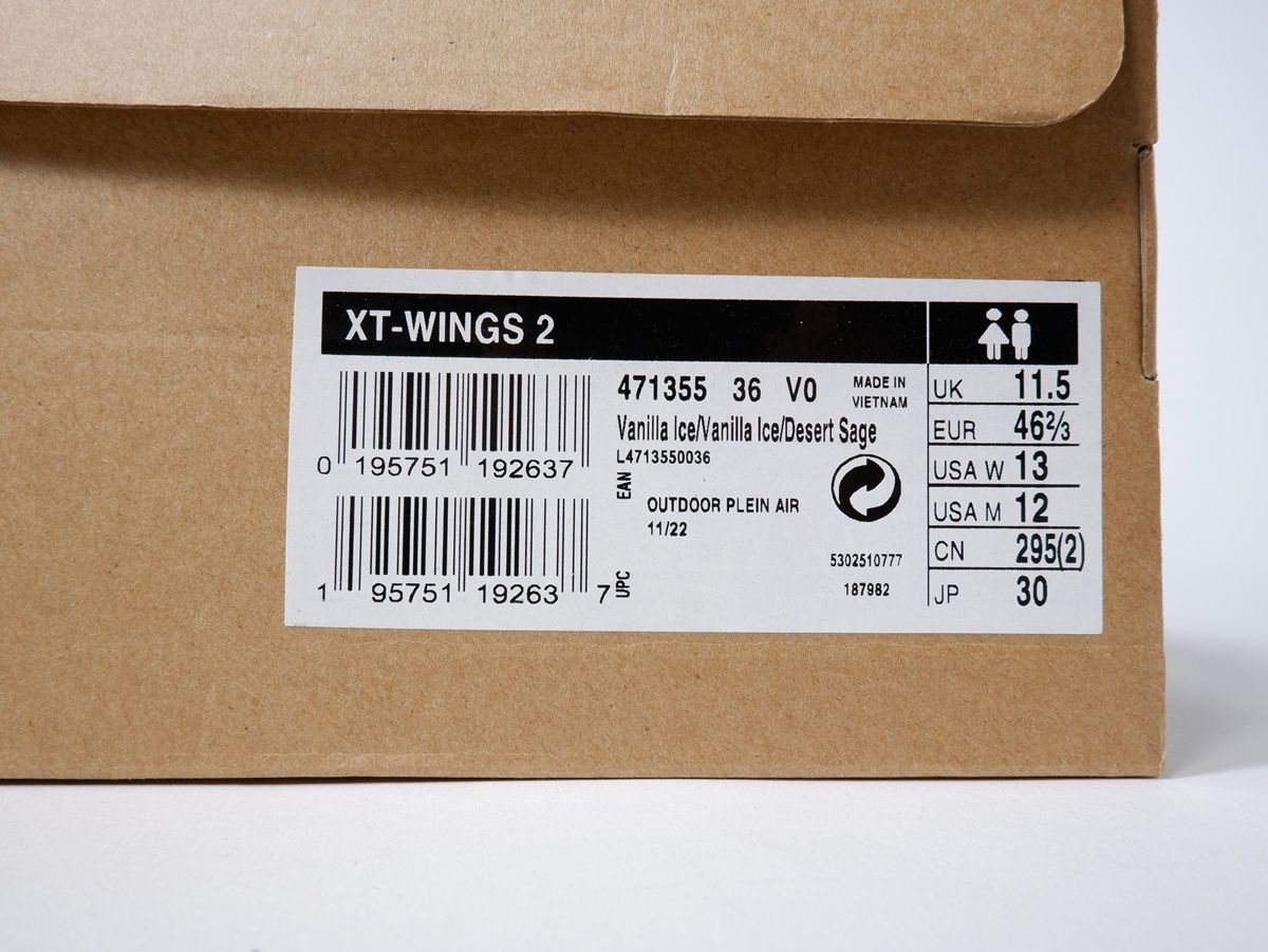  SALOMONサロモン XT WINGS 2 Vanila Desert 471355 US 12 30 cm その他 靴