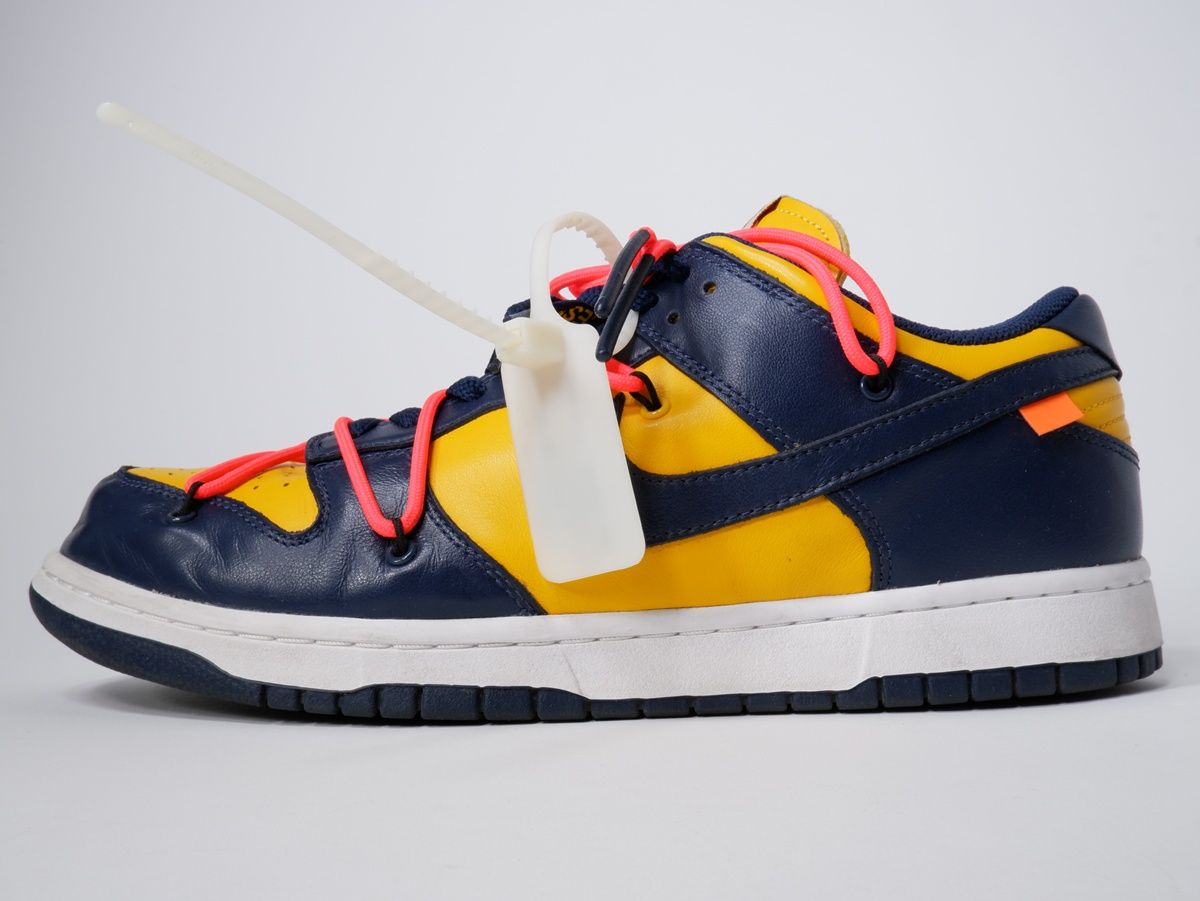 NIKEナイキ × Off-White Dunk Low LTHR OW オフホワイト ダンク ロウCT 0856-700 US 12 30 cm