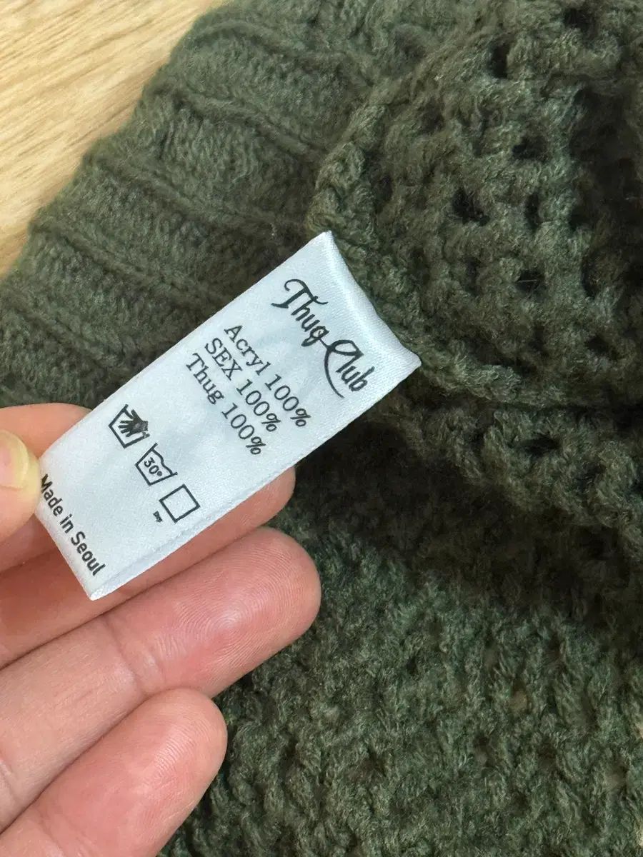 Thug club サグクラブ カーキ ニット 正規品 - メルカリ