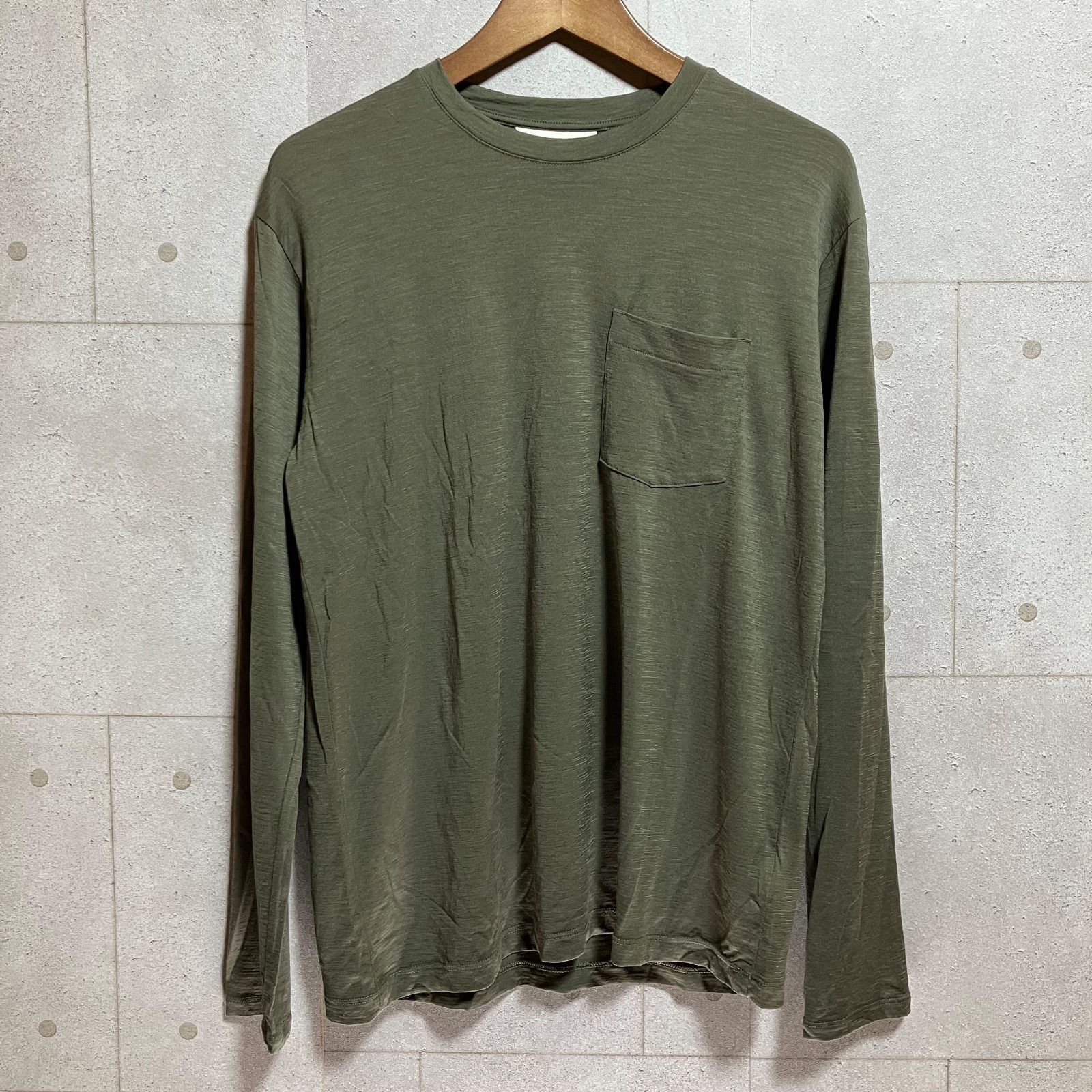 icebreaker アイスブレーカー メリノウール ポケット ロングスリーブ T