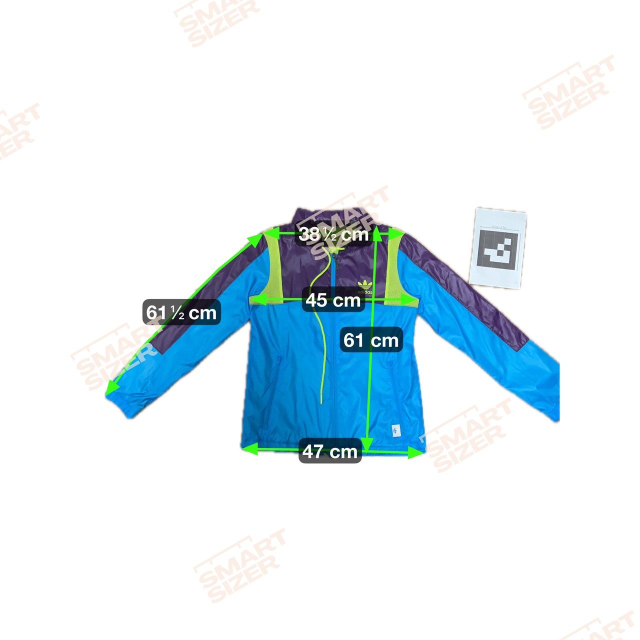 80s oldアディダスど派手マルチカラートラックジャケットトレフォイル刺繍短丈 adidas Originals アディダスオリジナルス トラックジャケット