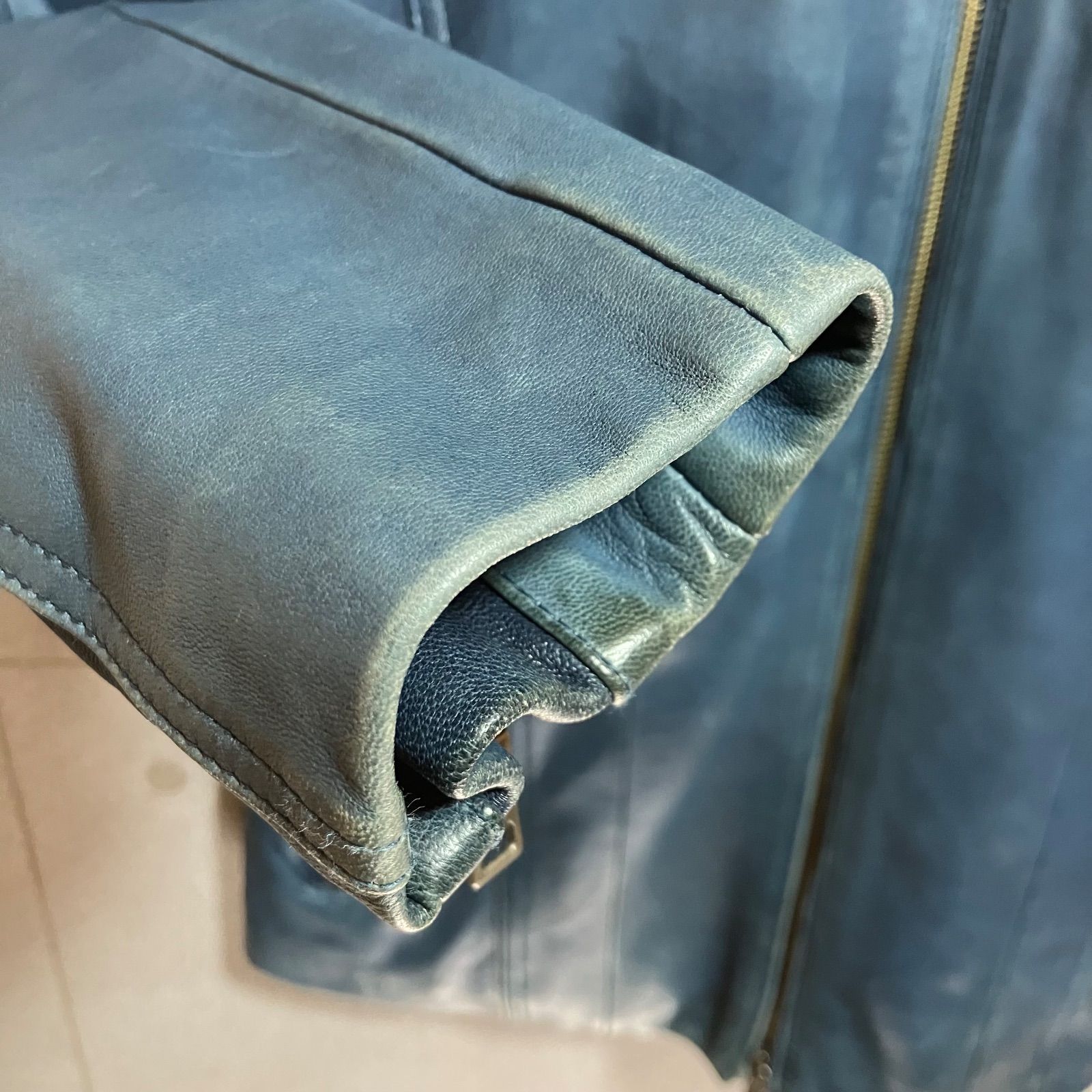 SCHLUSSEL シュリセル レザー ジャケット 羊革 ラムレザー 本革 リアル