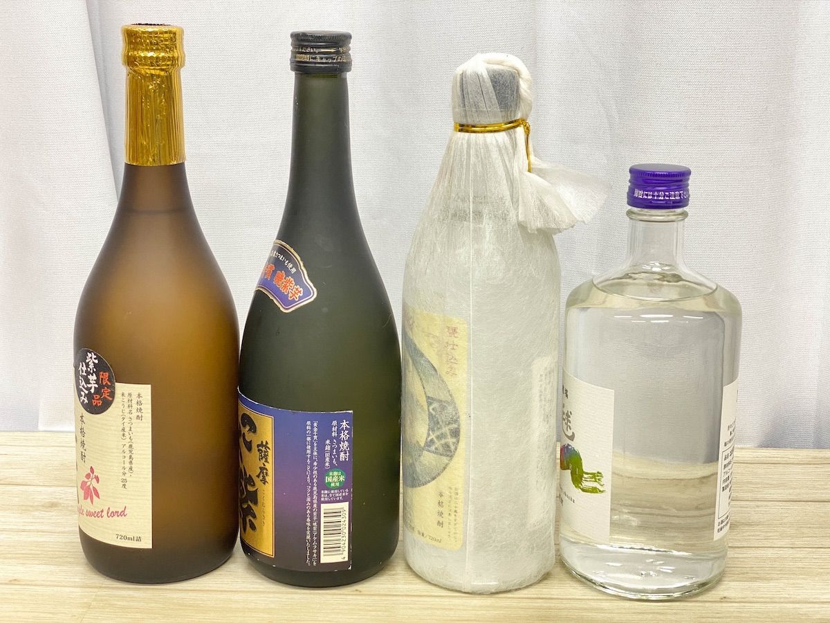 NS038】未開栓 本格焼酎 720ml 25度 4本セット 正木(知覧醸造) こく紫