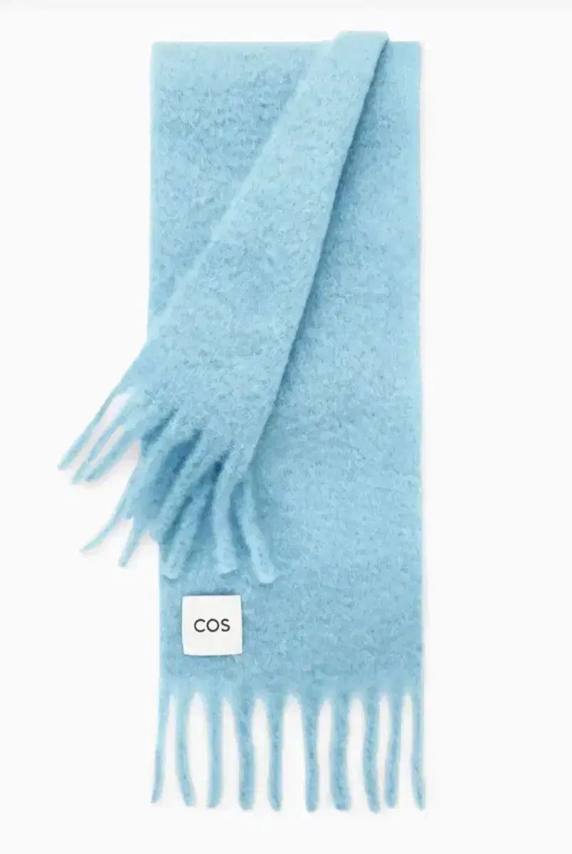 COS モヘア マフラー アイスブルー