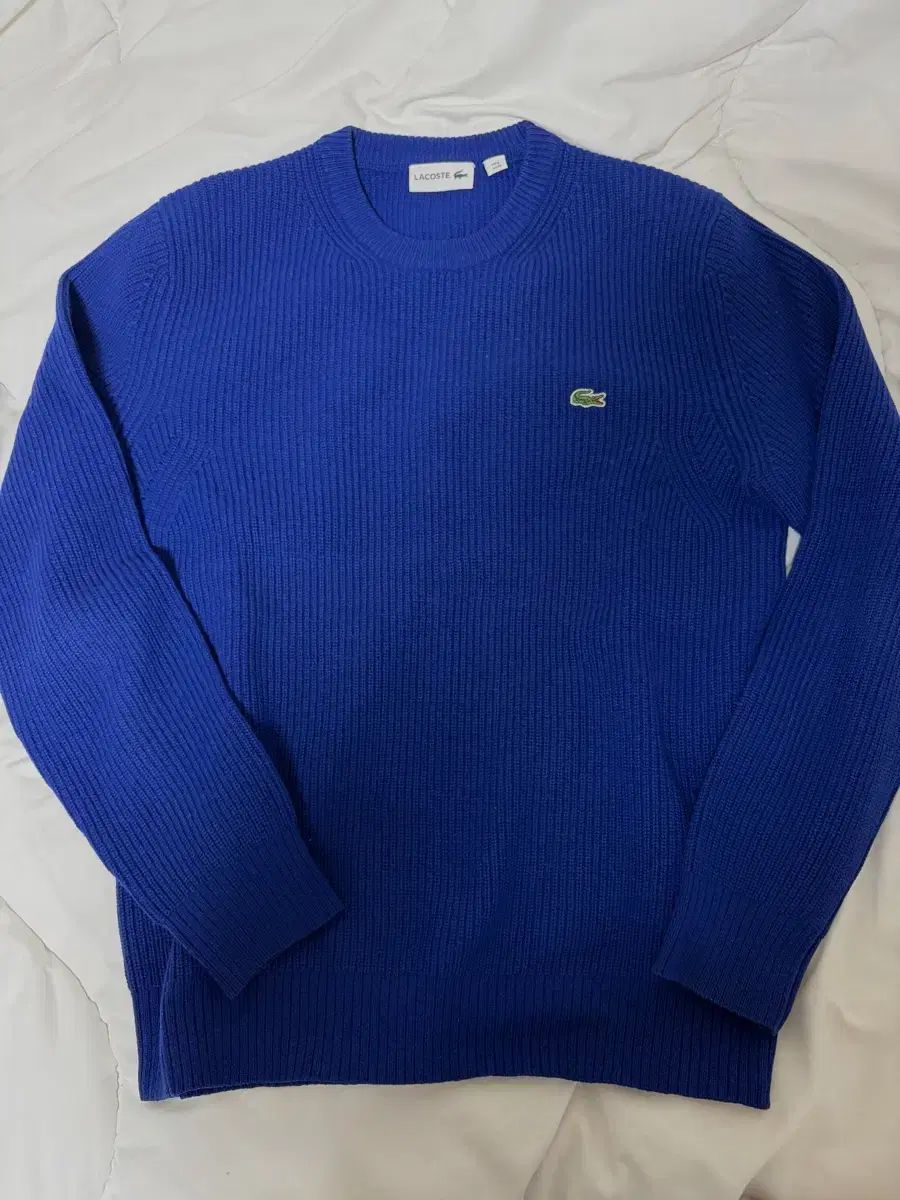 ラコステ ブルー ウール ニット セーター