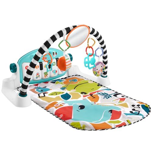 フィッシャープライス fisher price あんよでキック! 感覚が育つ4 WAYバイリンガル ピアノジム 赤ちゃん 幼児おもちゃ 室内遊具 ベビージム プレイマット 英語 外国語 0ヶ月から マルチ HYJ 72