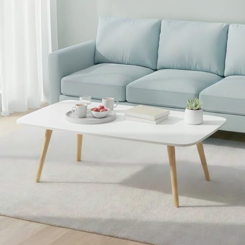 ローテーブル 組立簡単 安定 座椅子用テーブル センターテーブル 一人暮らし 幅80×奥行40×高さ42.5 cm リビング 机 デスク 木製 北欧風 シンプル おしゃれ リビング|オフィス お食事|ティータイム