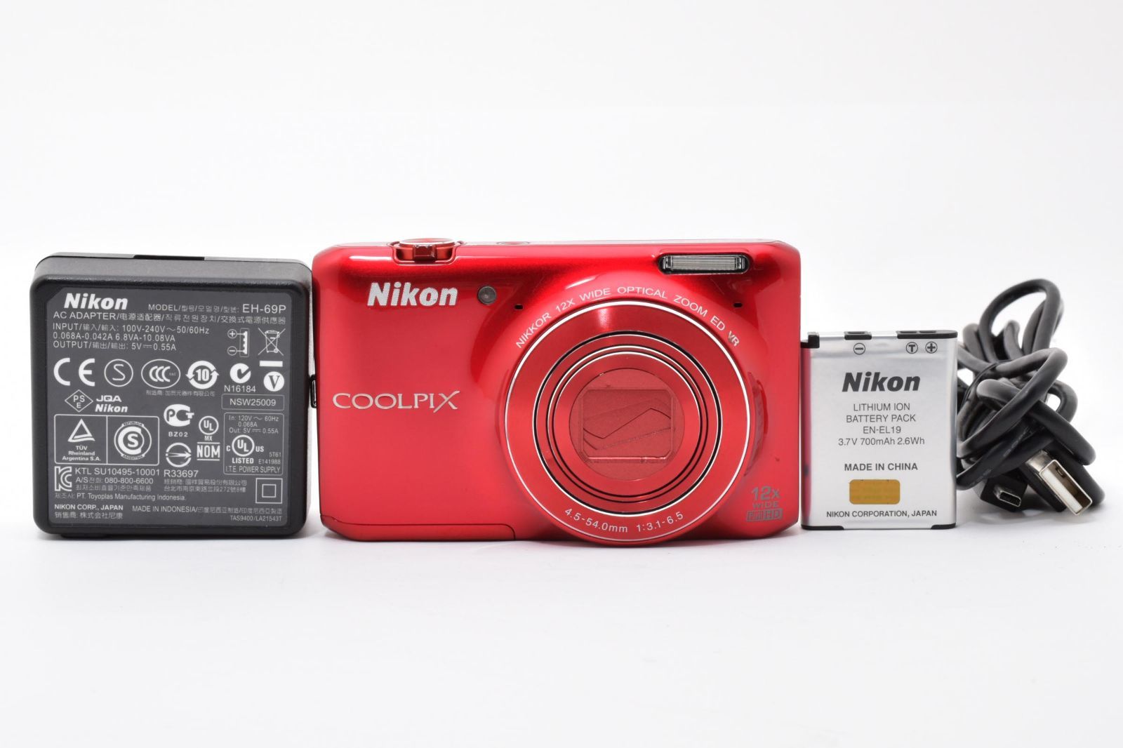 □美品□ Nikon COOLPIX S6400 グロッシーレッド S6400RD - メルカリ