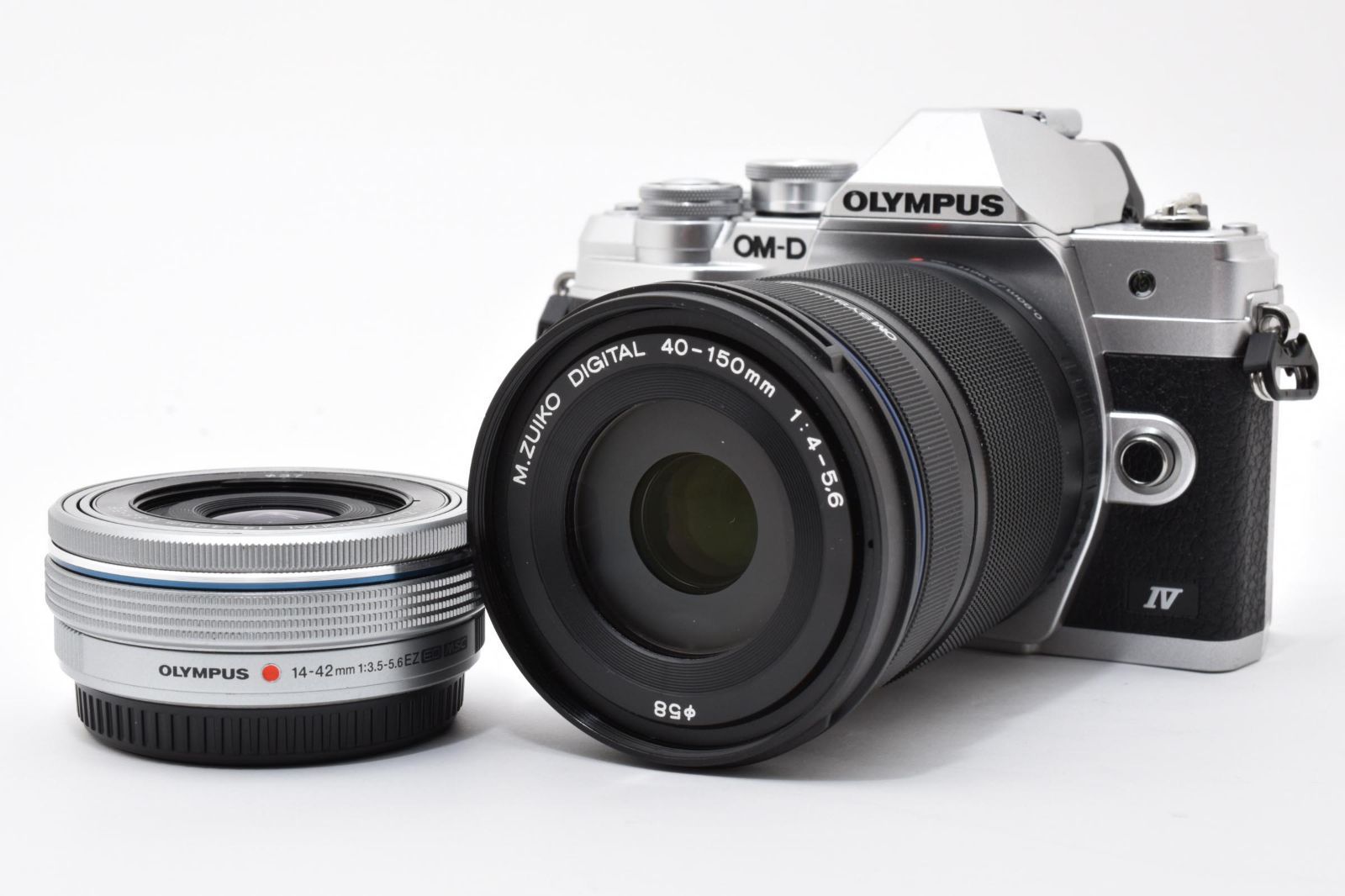 シャッター回数2395回 OLYMPUS OM D E M 10 MarkIV EZダブルズームキット シルバー