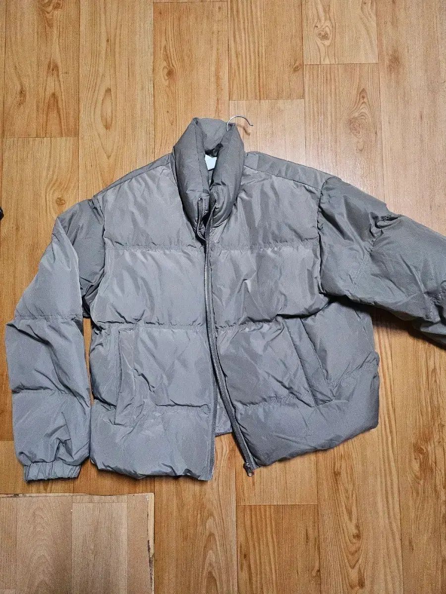 ショートダウン アウター グレー カーキ