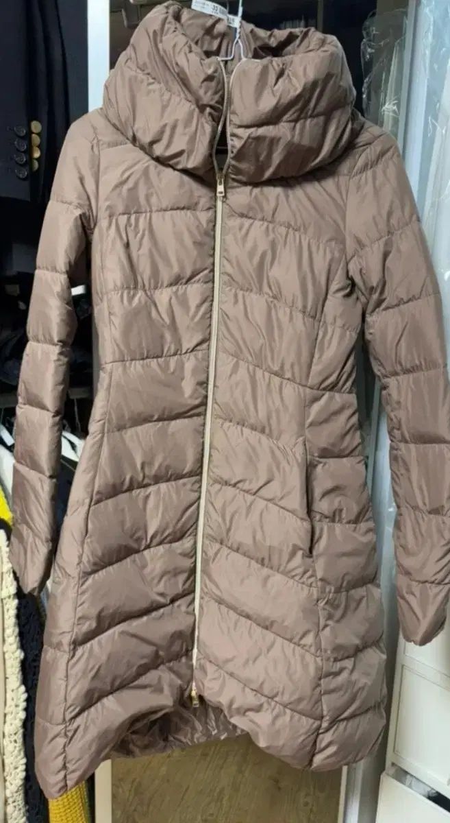 エルノ ブラウン ロング ダウン