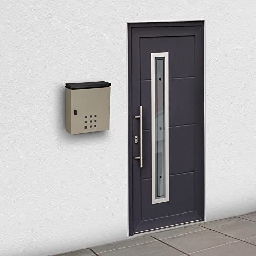 グリーンライフ GREEN LIFE ポスト 壁掛け メール便対応 角形2号封筒対応 スチール製 上入れ前出し 横開き チタングレー FH-220 TGY