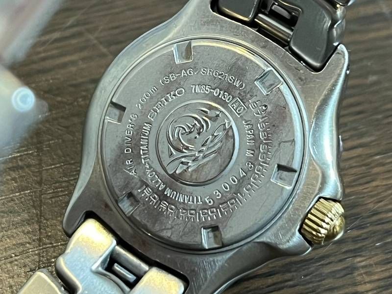 SEIKO TITANIUM SCUBA 7N85-0130 200m防水 セイコー スキューバ 腕時計 
