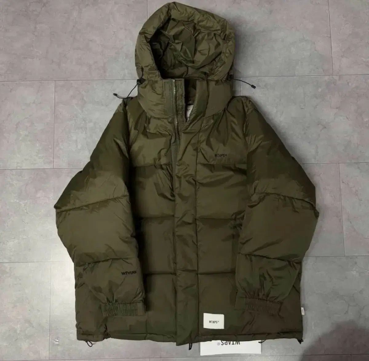 105 25 WTAPS ダブルタップス オリーブグリーン パファー フェディング