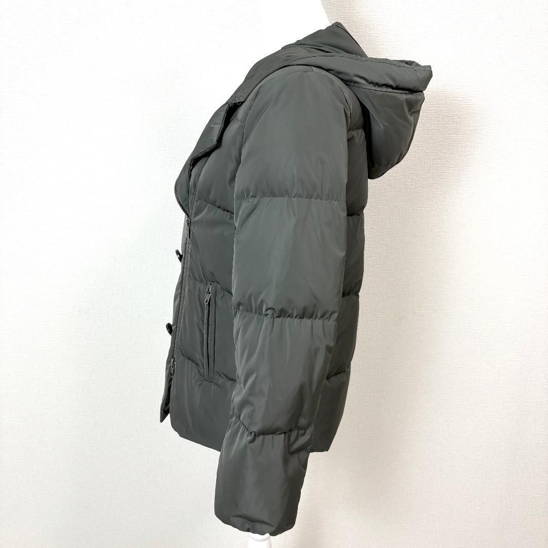 美品】 Theory Aラインダウンジャケット フード S カーキ フード