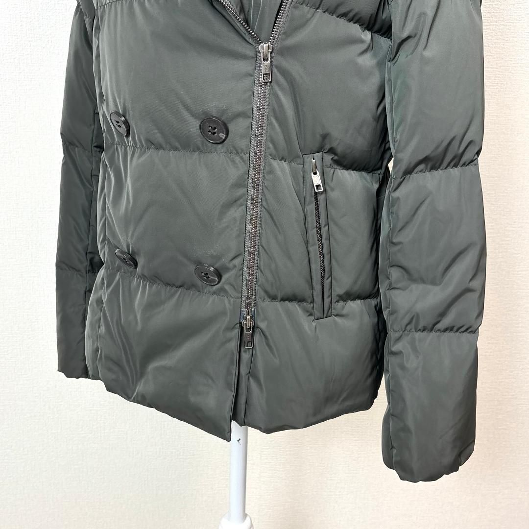 美品】 Theory Aラインダウンジャケット フード S 購入 カーキ フード