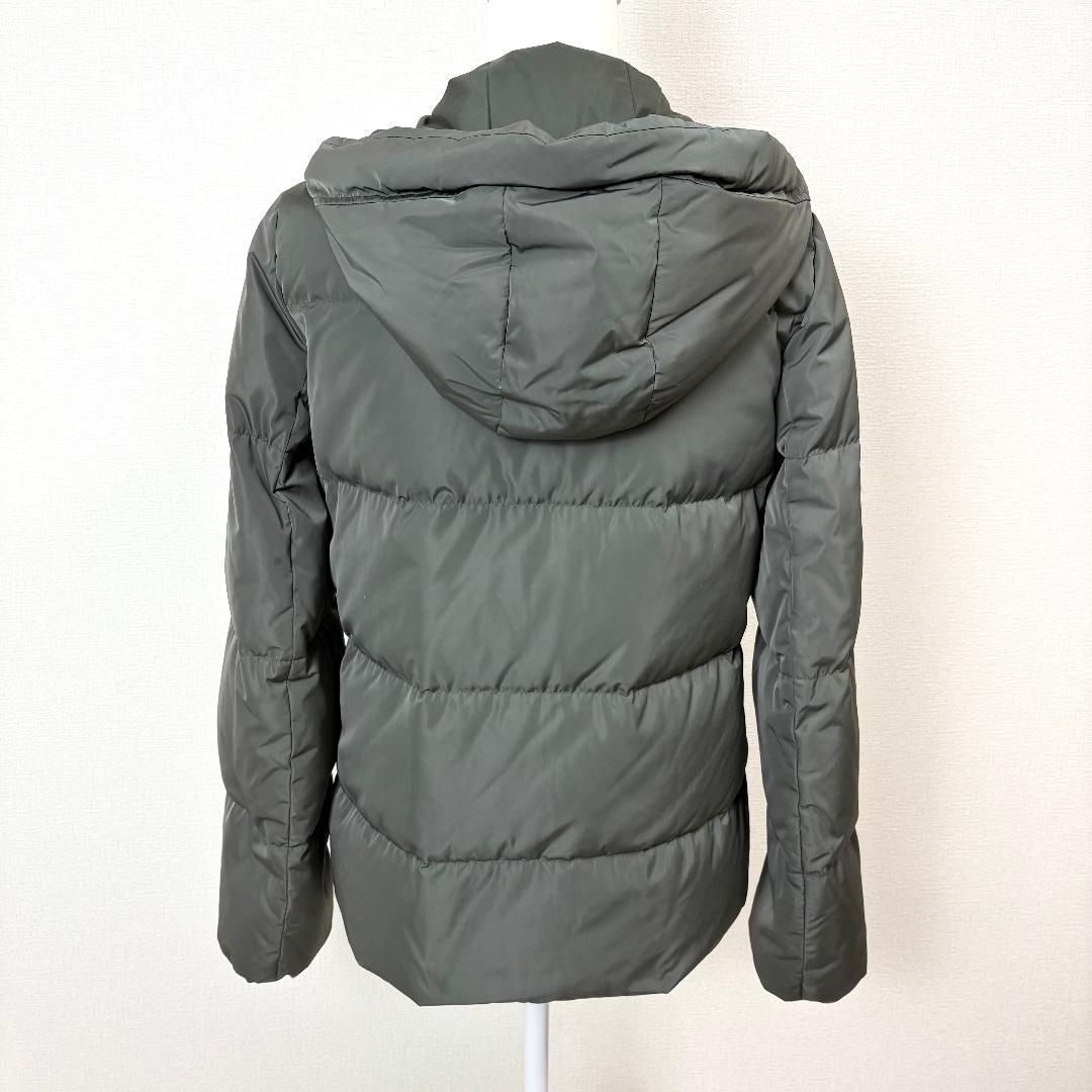 美品】 Theory Aラインダウンジャケット フード S 購入 カーキ フード
