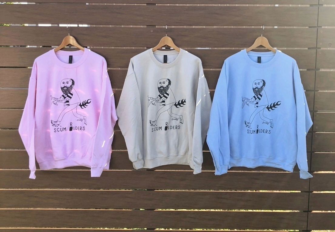 SCUM RIDERS art work SCUMBOY TATTOO 8 0 oz Heavy Blend Crewneck Sweatshirt