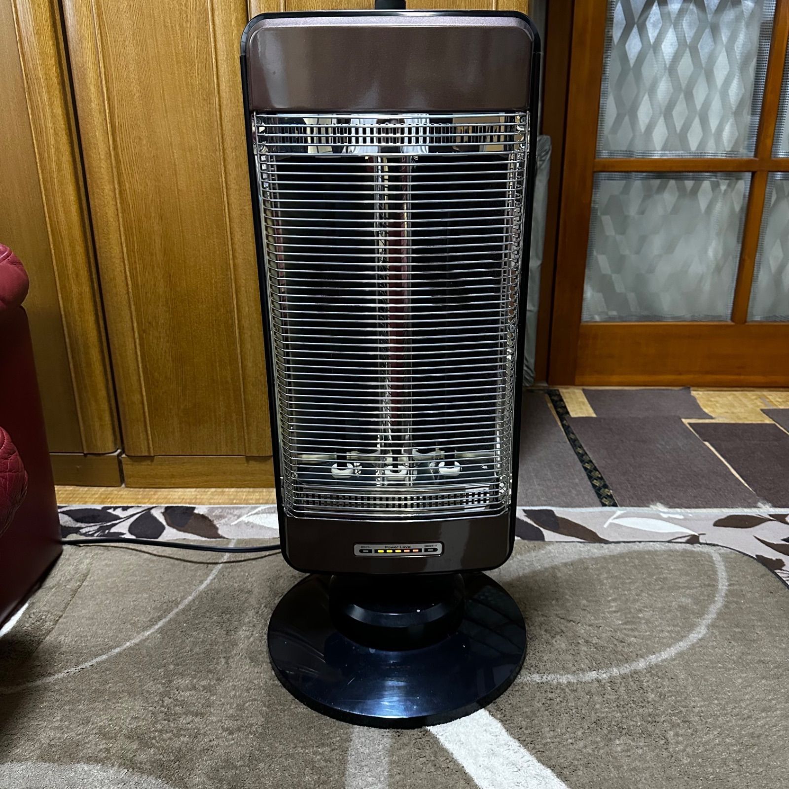 山善　遠赤外線ヒーター DBX-J123　首振り機能付　ブラウン　新品　未使用 山善 遠赤外線ヒーター DBX-J123 2018年製 - メルカリ