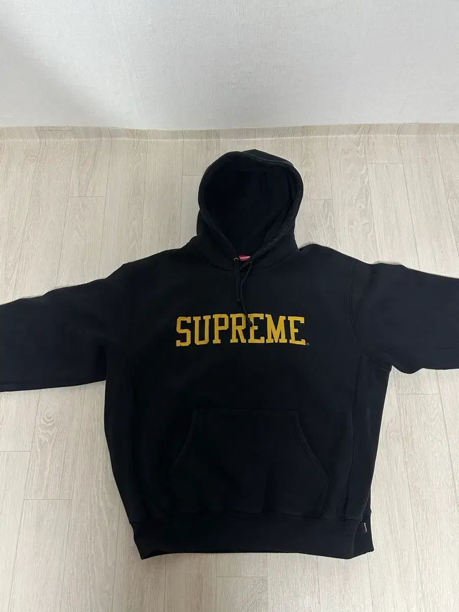 Supreme スタジャン フード ブラック L