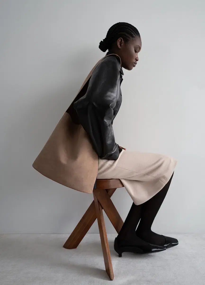 LFM Carolyn Midi Skirt Beige S