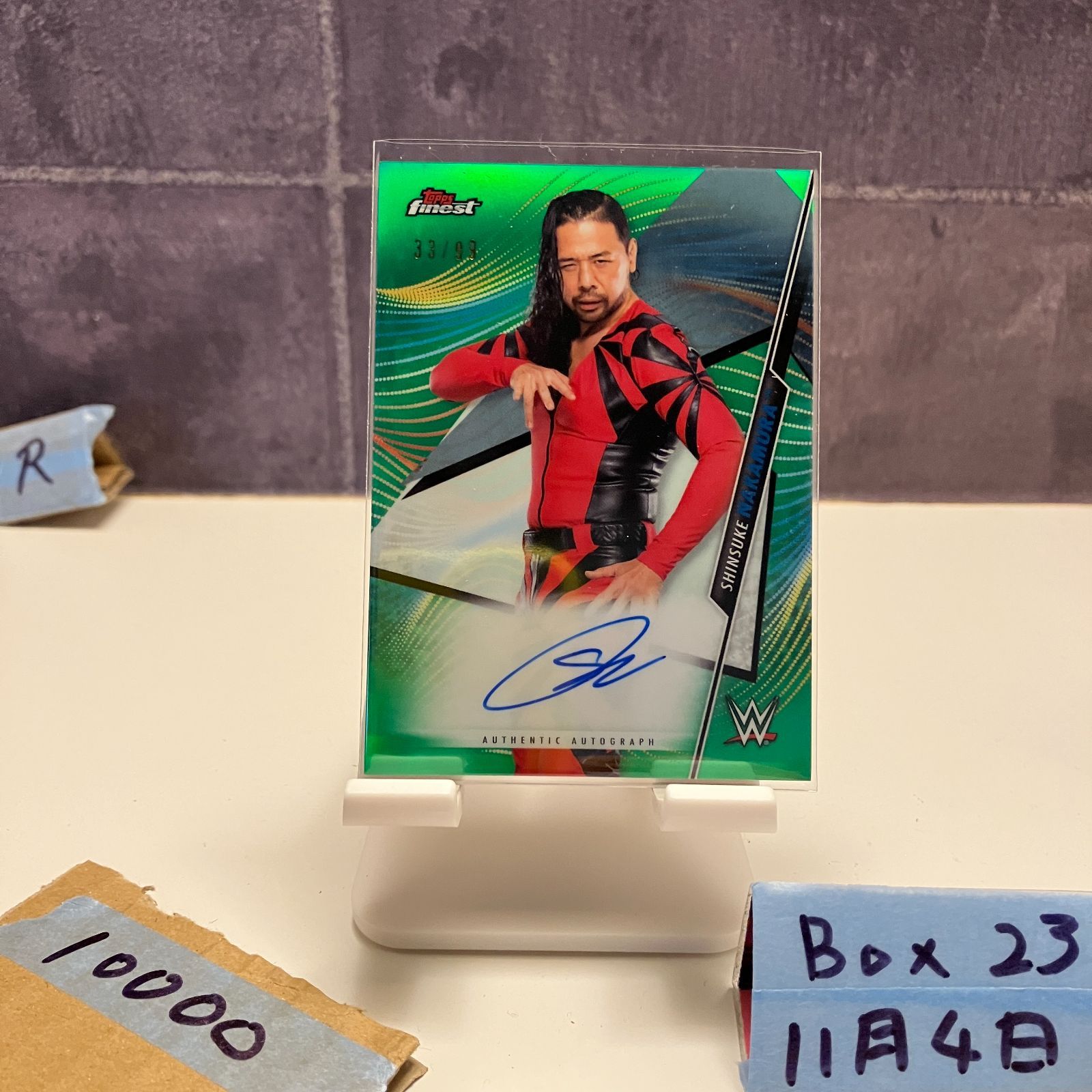 2020 Topps 中邑真輔 Shinsuke Nakamura 33/99 直筆サインカード WWE