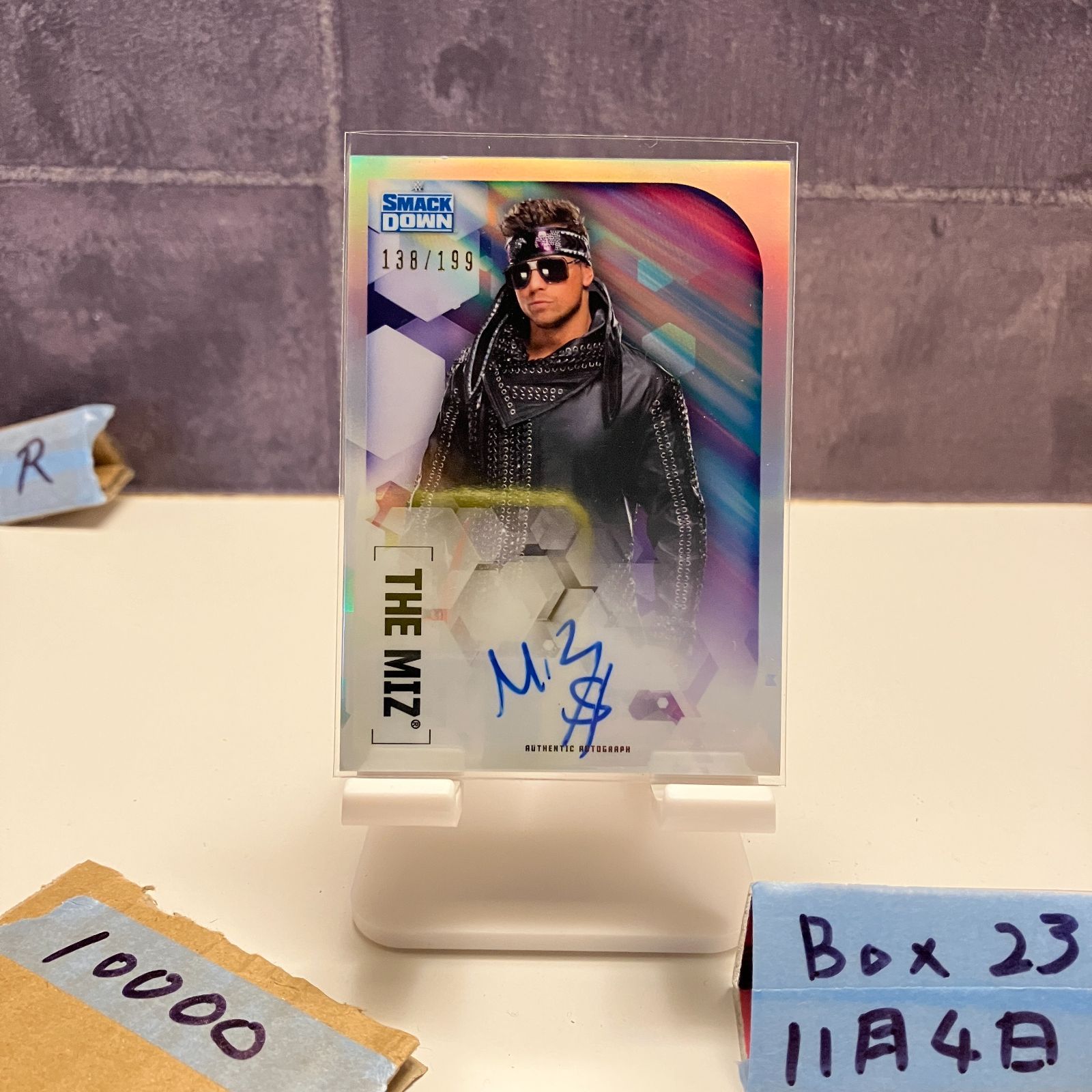2020 Topps The Miz 138|199 直筆サインカード WWE SmackDown Refractor Parallel カード