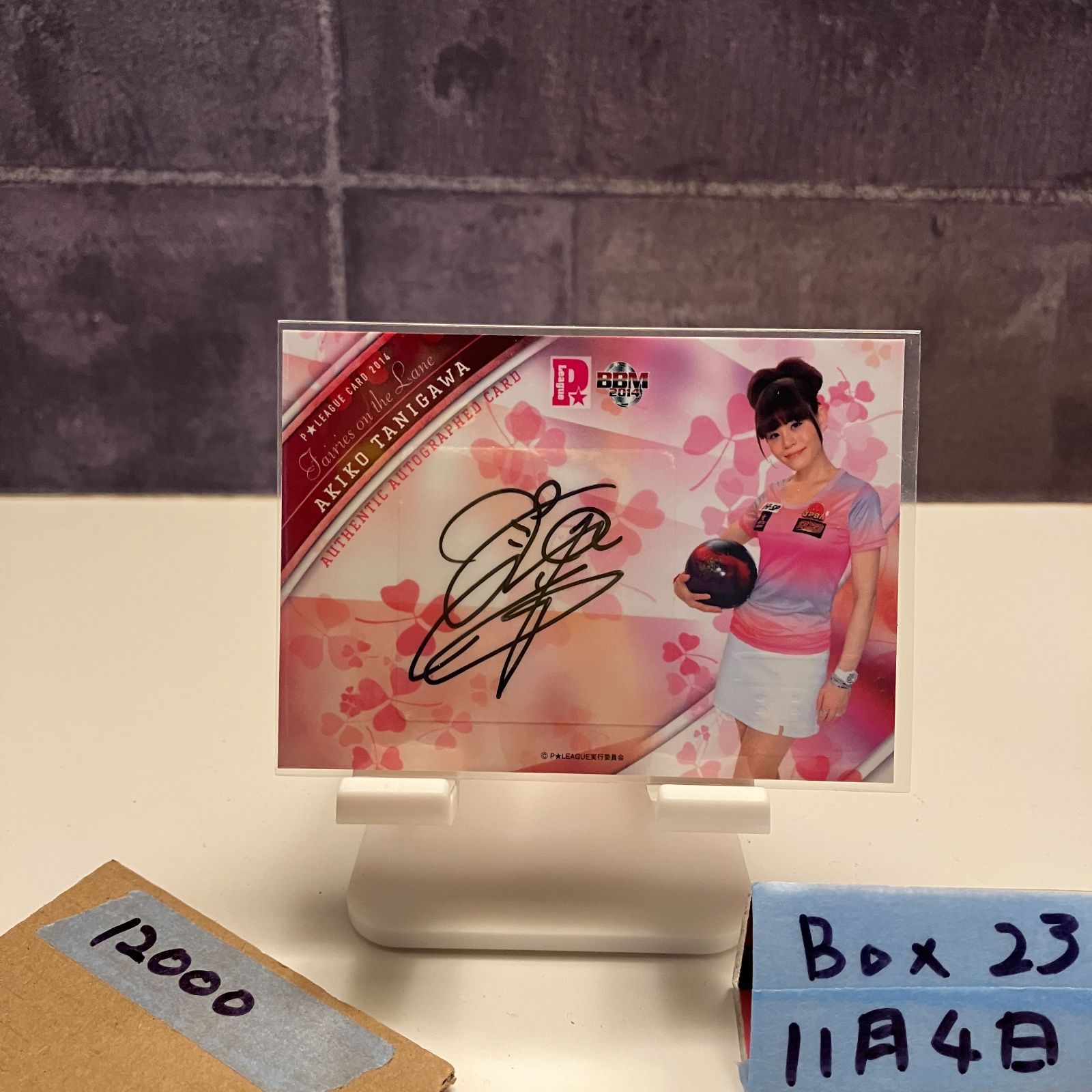 2014 BBM 谷川章子 007/100 直筆サインカード P☆リーグ Fairies On