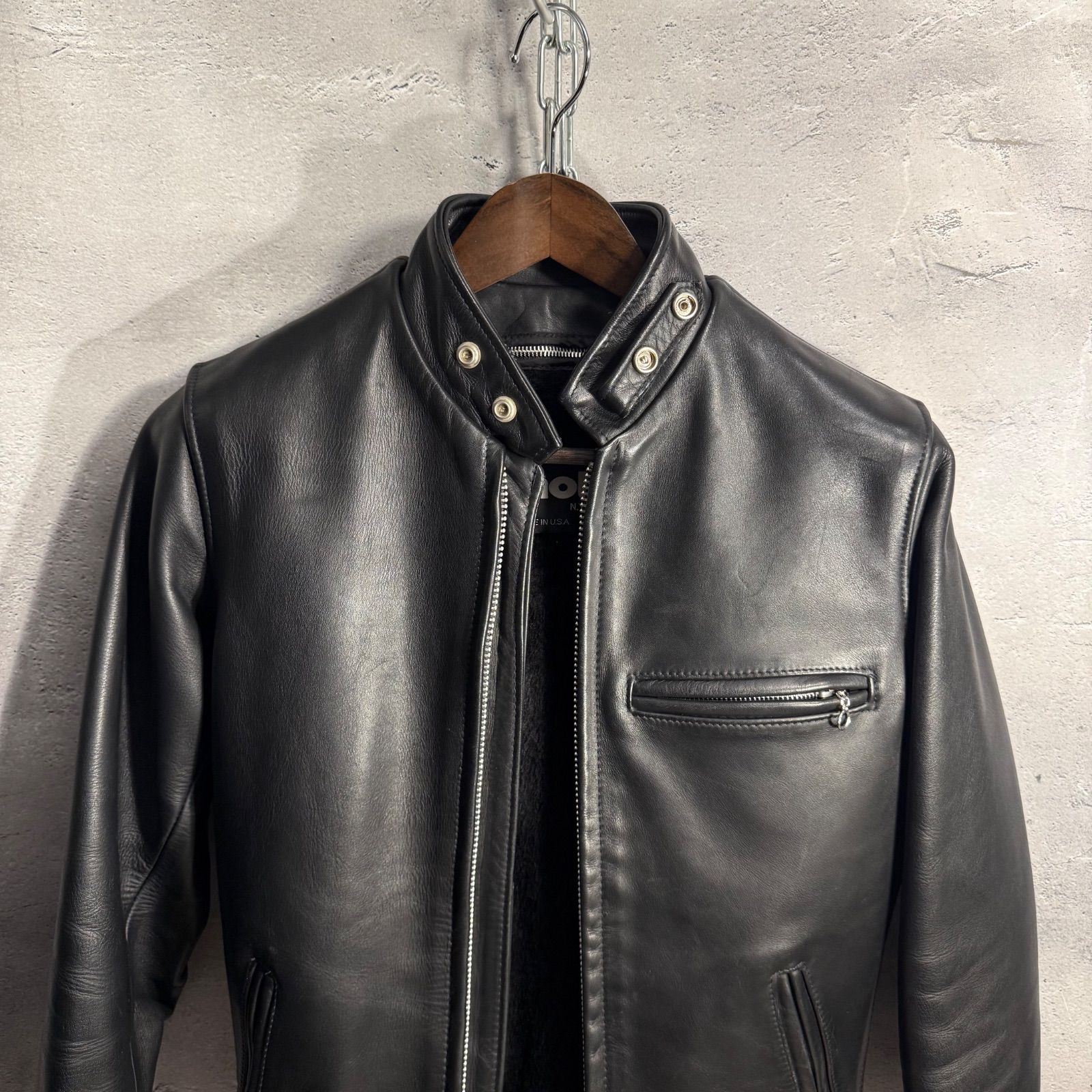✨ Schott ショット USA製 シングルライダース レザージャケット 32