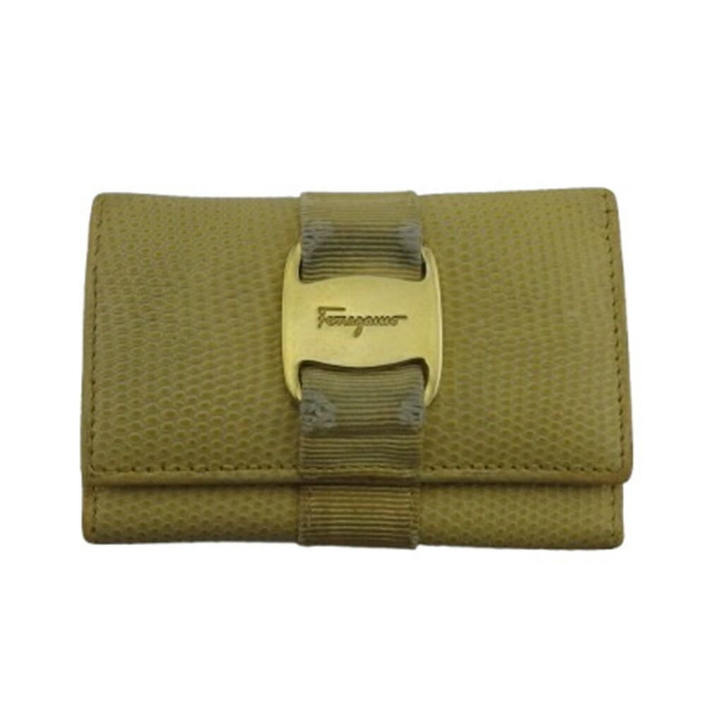 【BIGお買い物ラリー★30%OFFセール中】サルヴァトーレフェラガモ Salvatore Ferragamo キーケース 6連 ベージュ レディース 中古 最大30％OFF☆クリスマスSALE】サルヴァトーレフェラガモ Salvatore