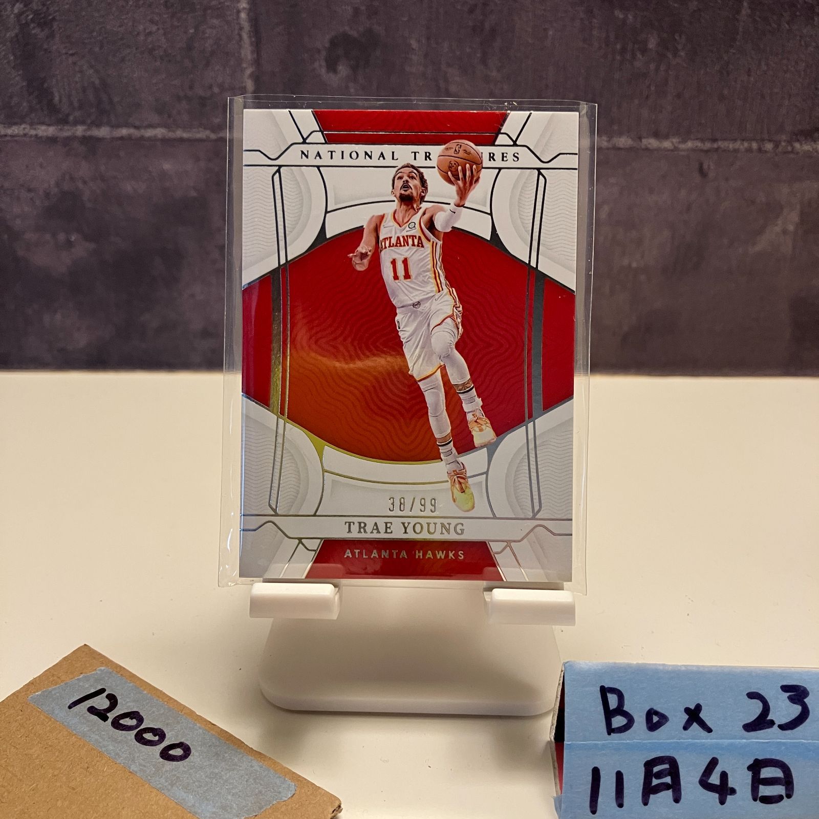 2021 22 Panini Trae Young 38 99 Atlanta Hawks National Treasures Red カード