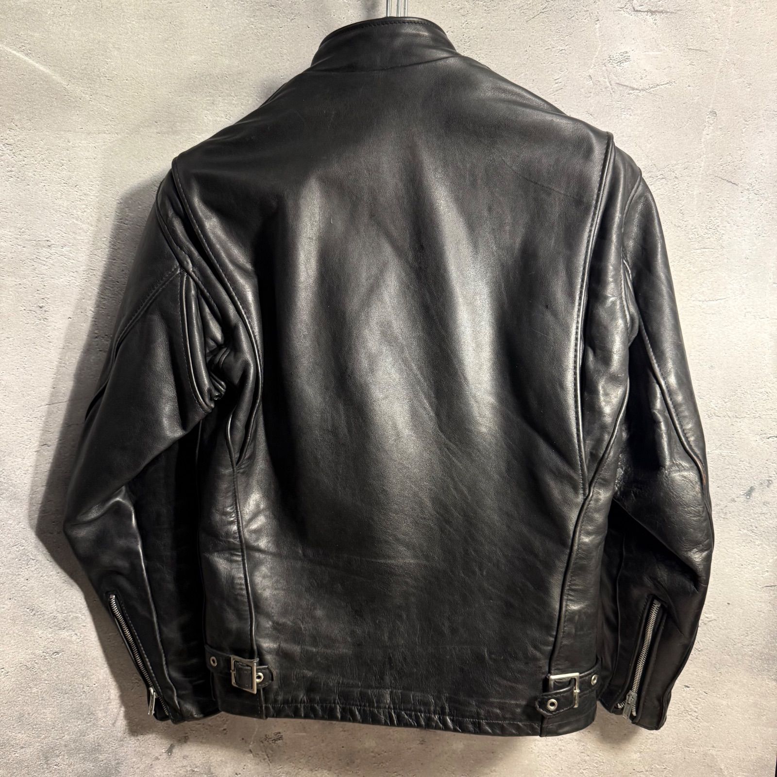 Schott (36) シングルライダース レザージャケット 本革 USA 黒 Schott ショット シングルライダース レザージャケット 36 ブラック