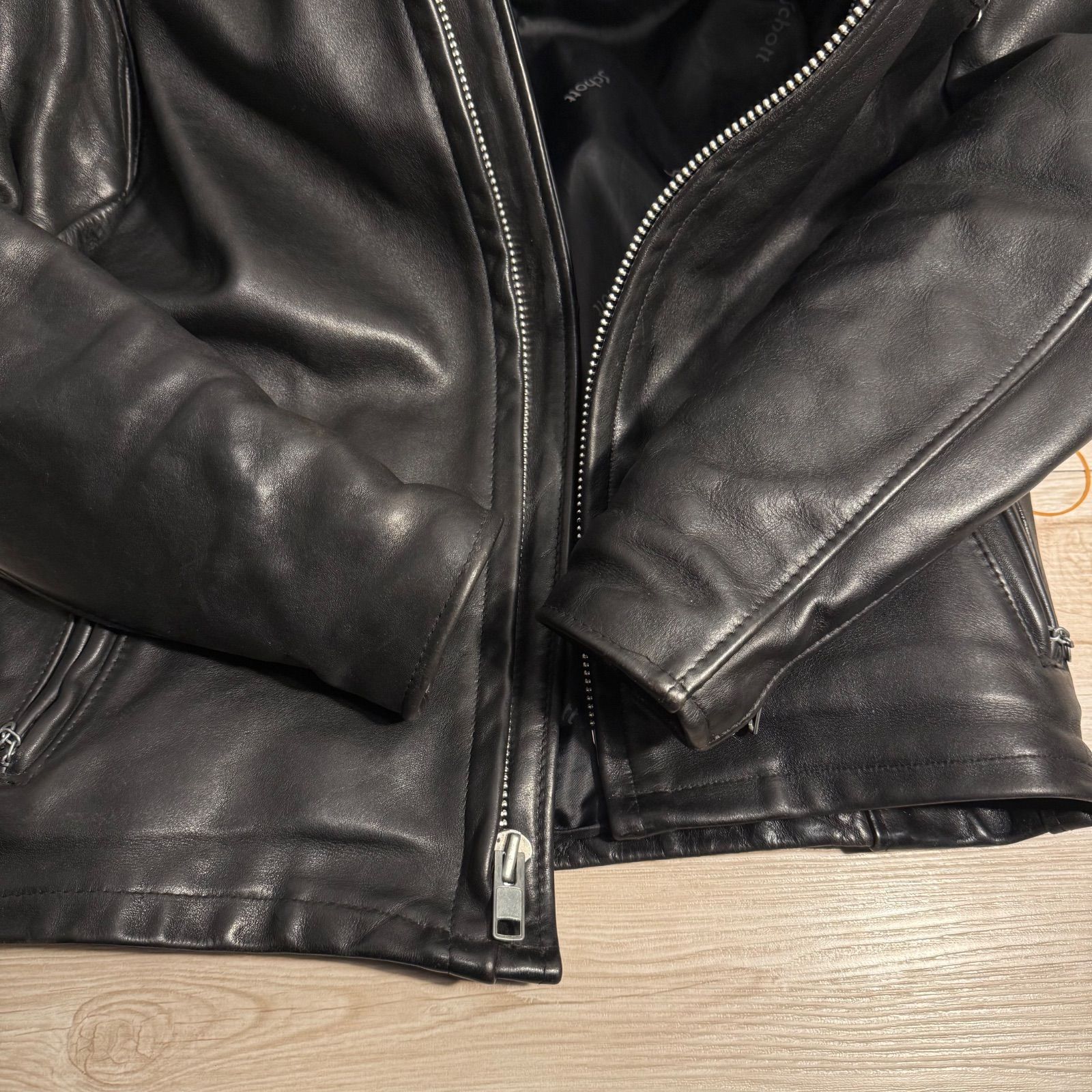 Schott ショット シングルライダース レザージャケット 36 ブラック