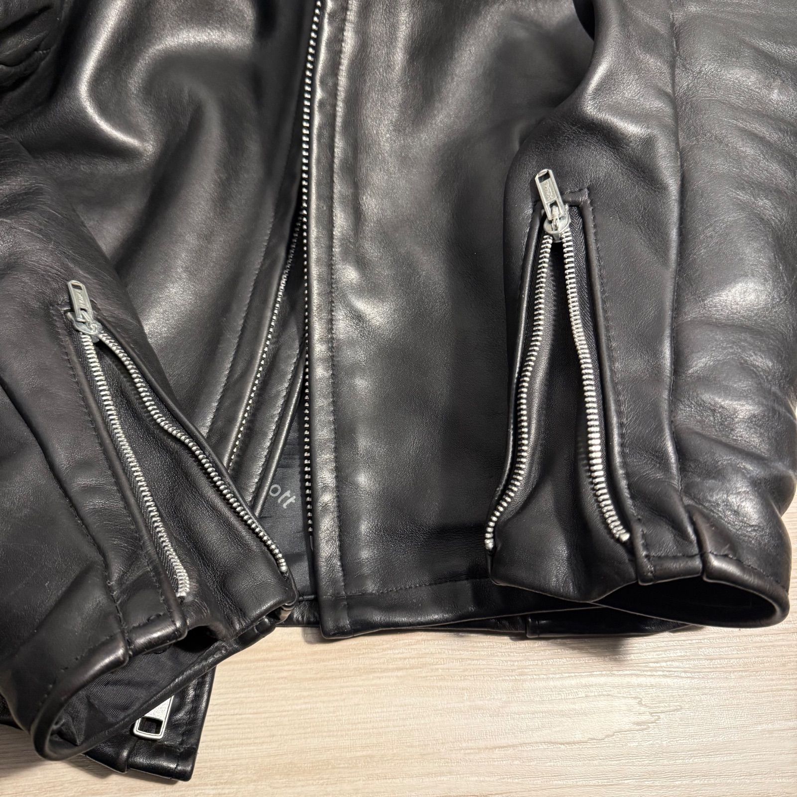 Schott ショット シングルライダース レザージャケット 36 ブラック