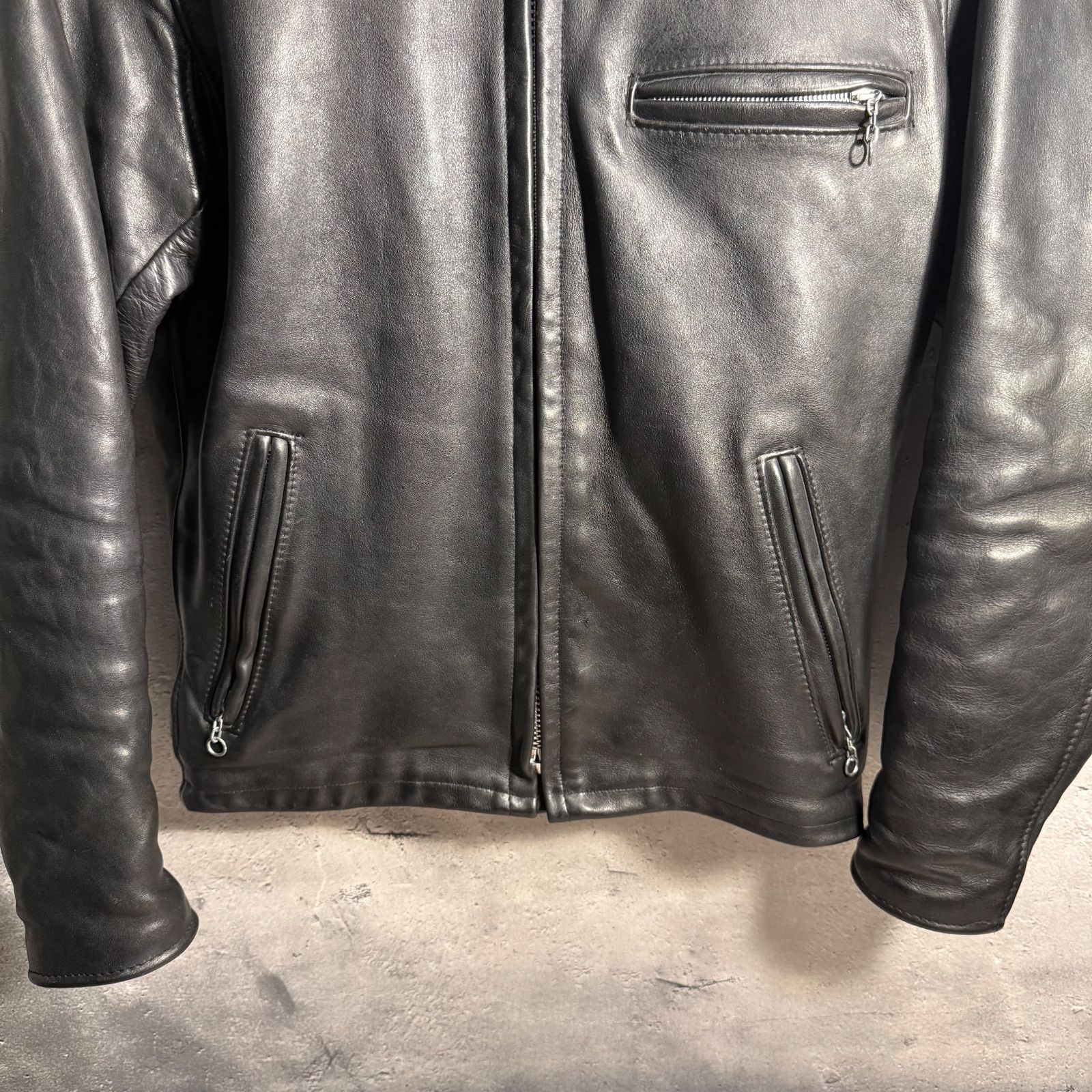 Schott ショット シングルライダース レザージャケット 36 ブラック