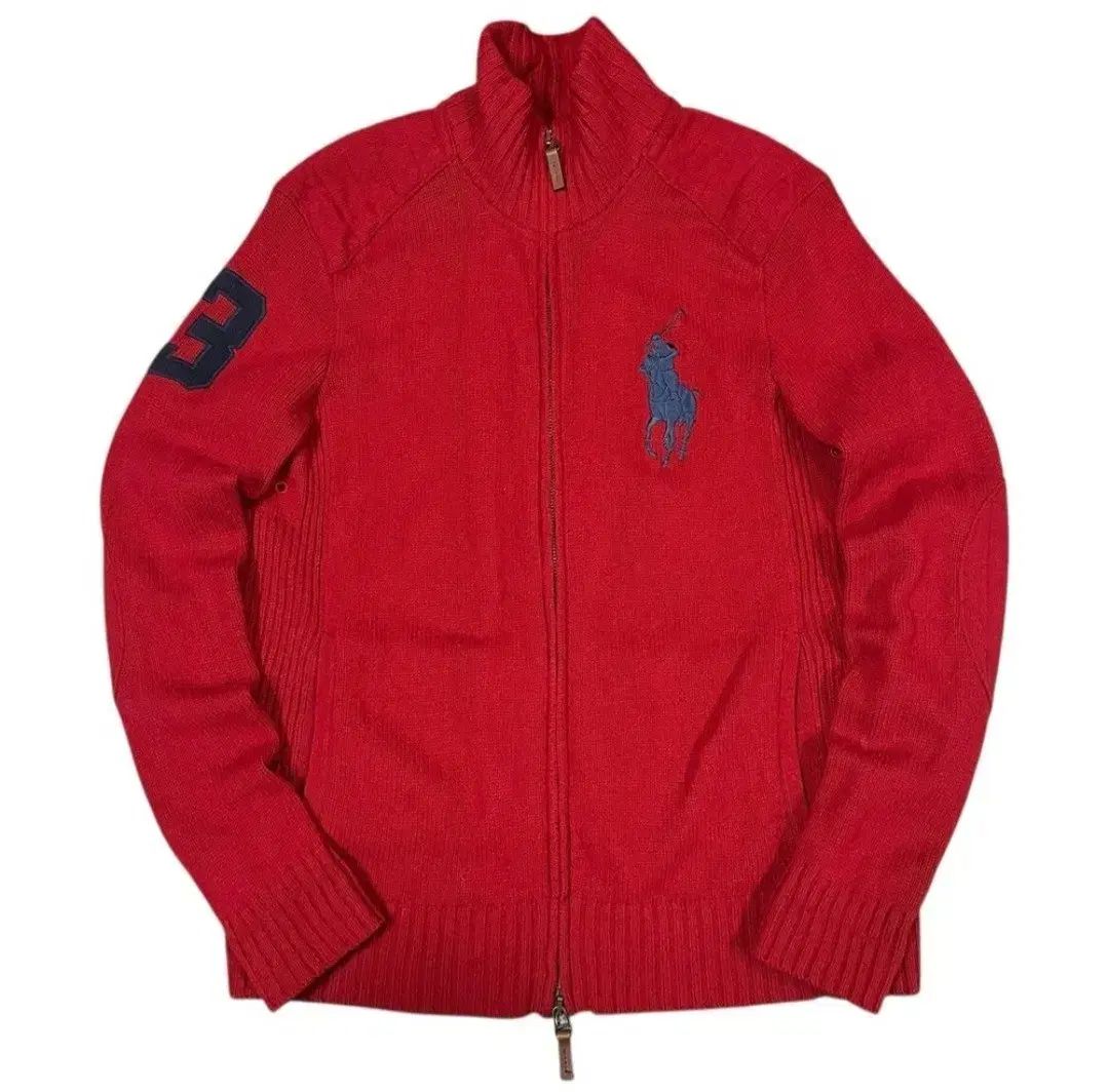 ポロラルフローレン ビックポニー ニート ツーウェイ ジップアップ ヴィンテージ