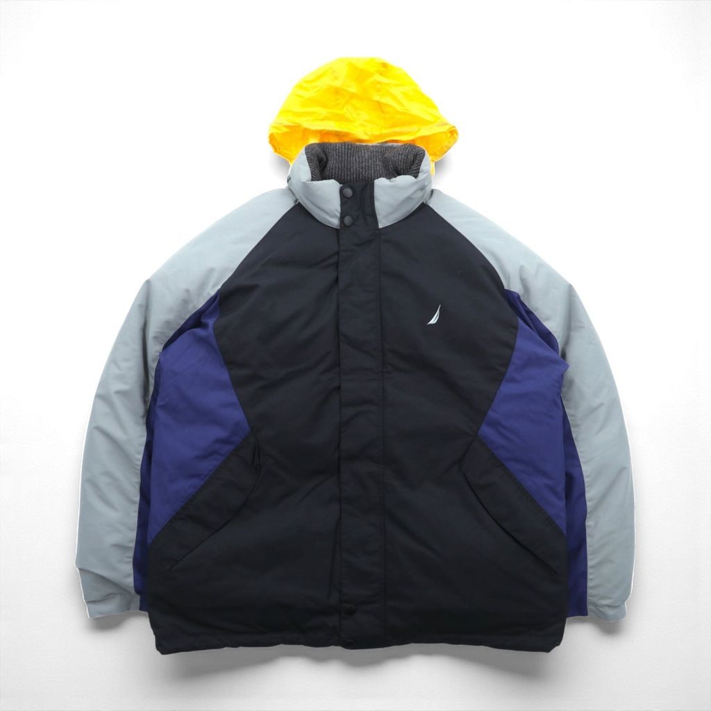 NAUTICA リバーシブル ボリューム ダウンジャケット 2XL マルチカラー 