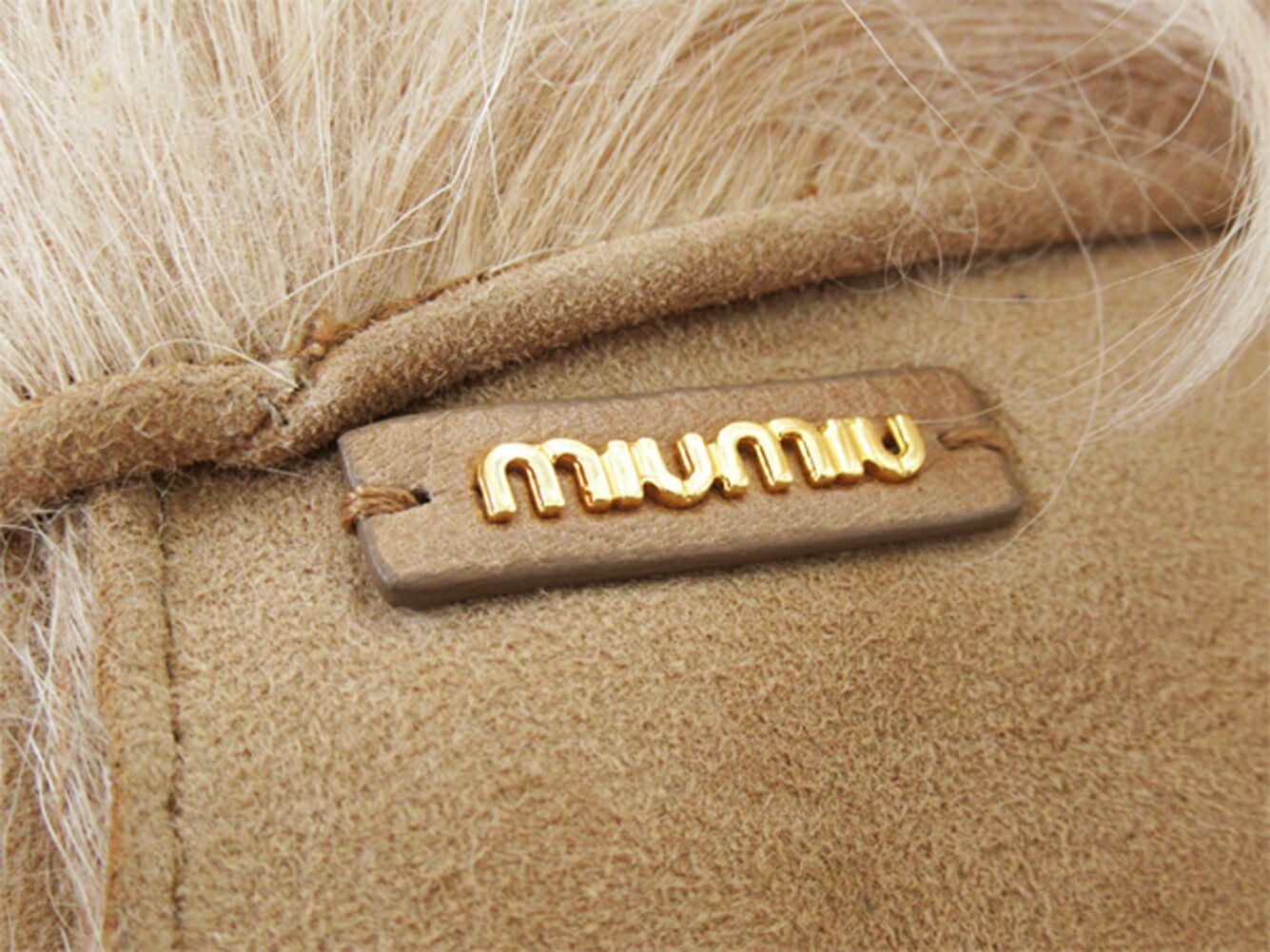 最大30％OFF】ミュウミュウ MIUMIU 手袋 ミトン ♯7ハーフサイズ 