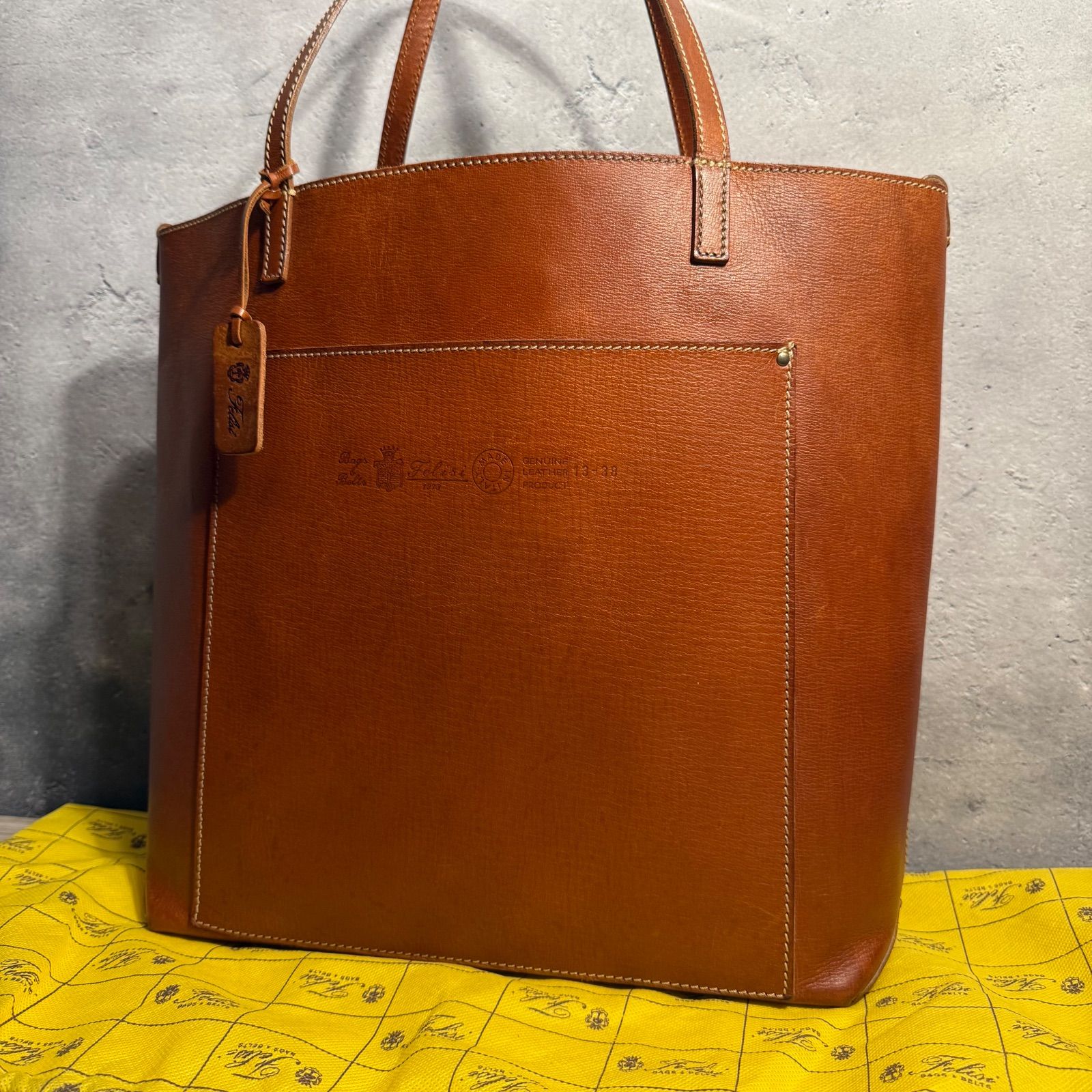 ✨Felisi フェリージ 13-38 レザートートバッグ ブラウン 保存袋付